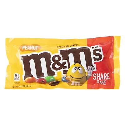 peanut m&m's® milk chocolate candies share size® bag 3.27oz