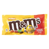 peanut m&m's® milk chocolate candies share size® bag 3.27oz