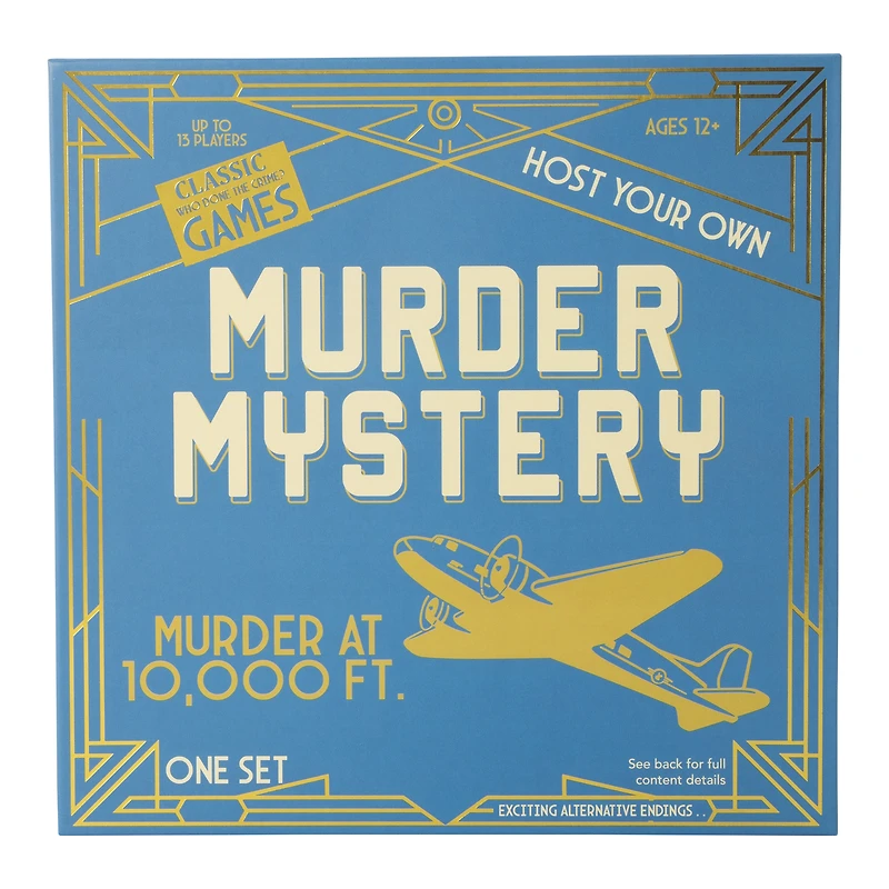 host your own murder mystery game