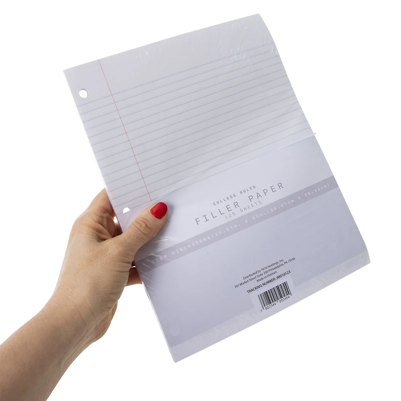 college ruled filler paper 125 sheets