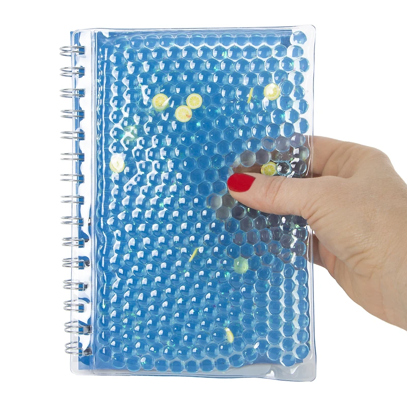 fruit & water bead squishy sensory journal 6in x 8in