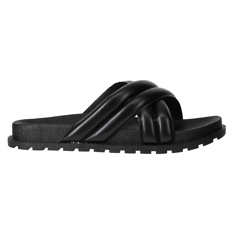 ladies black x-band sandals