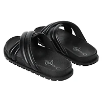 ladies black x-band sandals