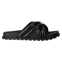 ladies black x-band sandals