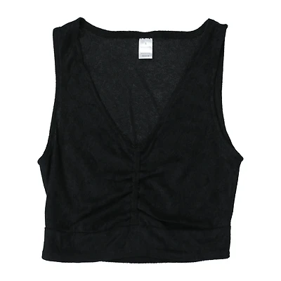 terrycloth v-neck tank top