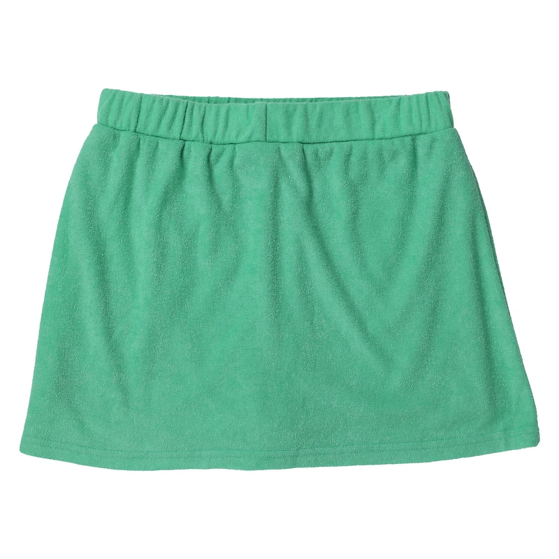 green terrycloth skort