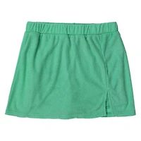 green terrycloth skort
