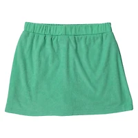 green terrycloth skort