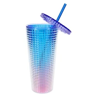 Iridescent Grid Tumbler 24oz