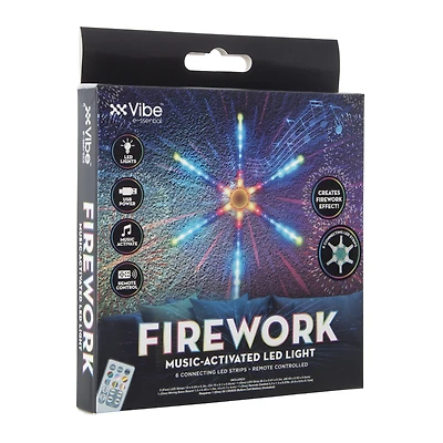 firework music-activated LED light