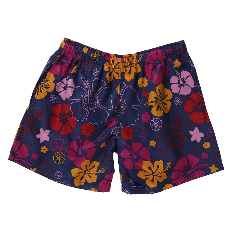 young men's floral swim shorts