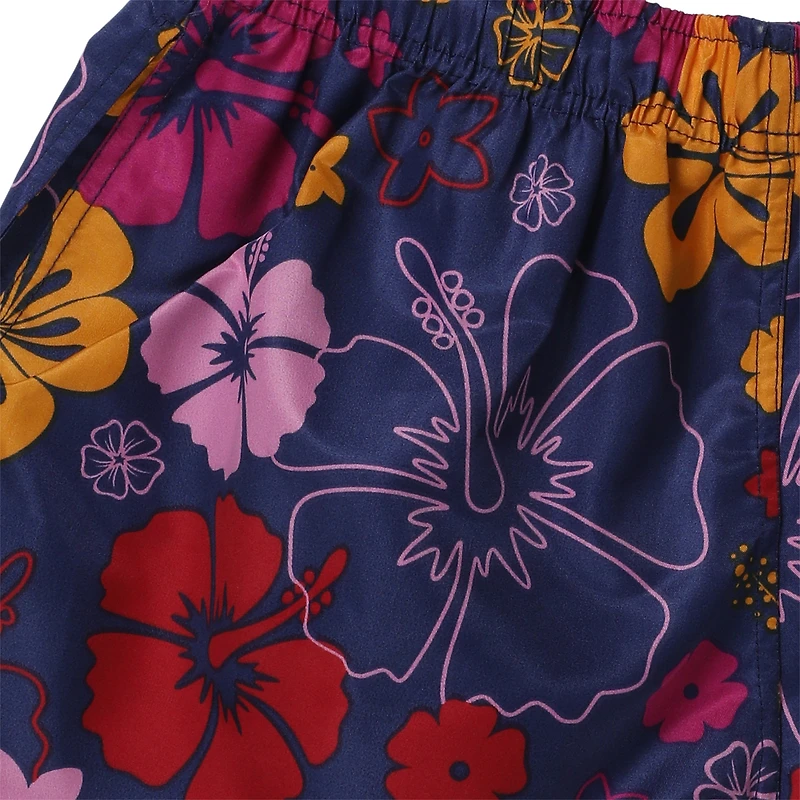 young men's floral swim shorts