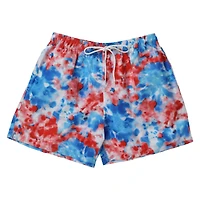 young men's red, white & blue swim shorts
