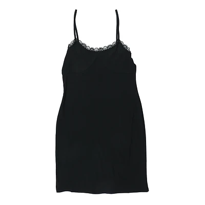 juniors black lace trim dress