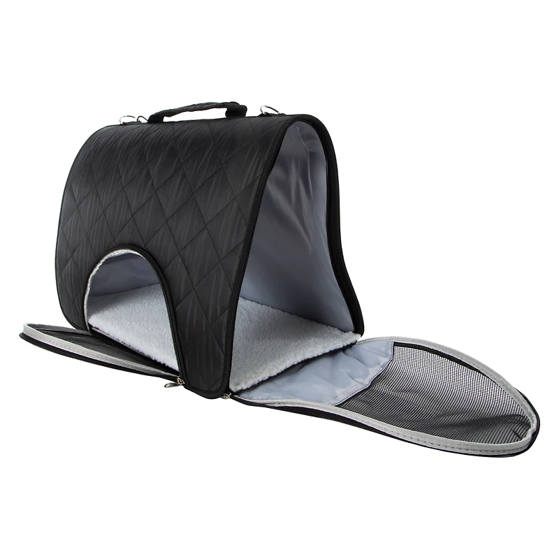 quilted pet carrier bag 17in x 12in