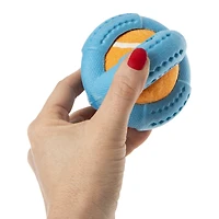 tough chew TPR wrapped tennis ball dog toy