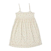 juniors cream floral babydoll dress