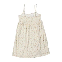 juniors cream floral babydoll dress