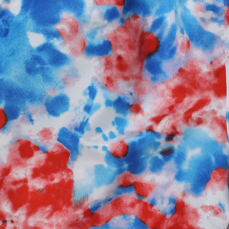 young men's red, white & blue swim shorts