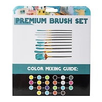 10-piece premium paint brush set with case