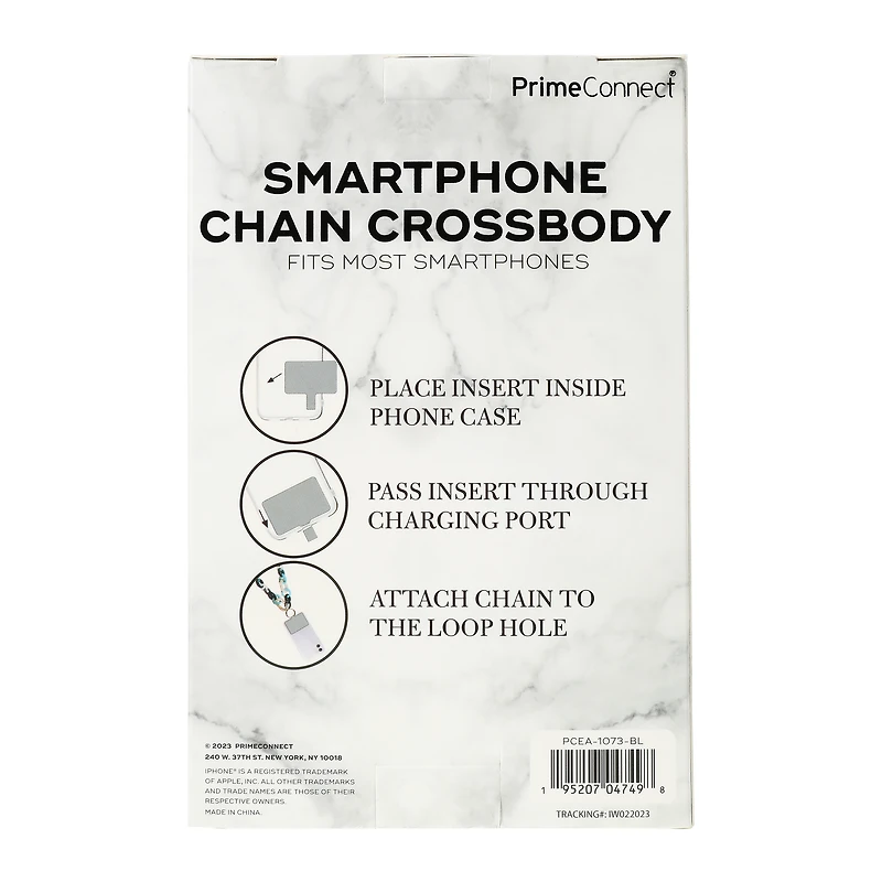 smartphone chain crossbody strap 23.8in