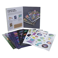 kaleidoscope sticker bomb with over 500 stickers & book
