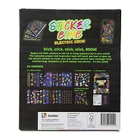 kaleidoscope sticker bomb with over 500 stickers & book