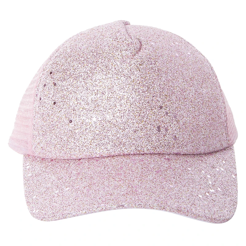 glitter trucker hat