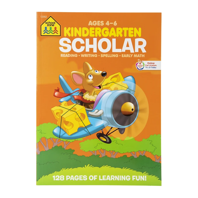 school zone® kindergarten scholar workbook
