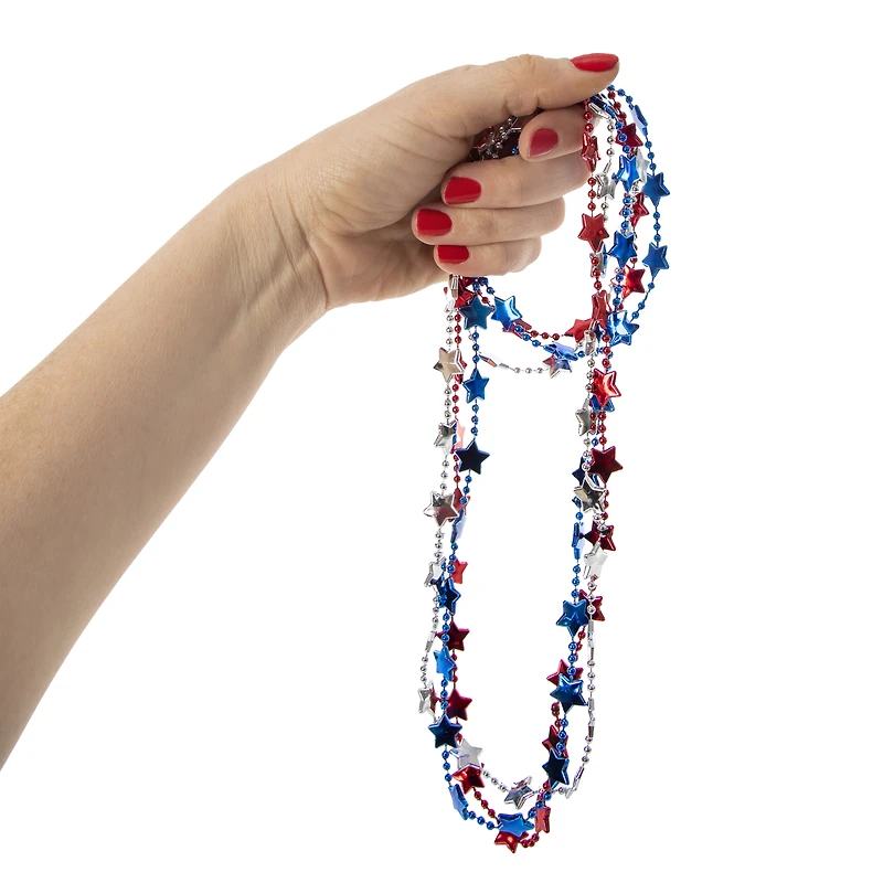 americana star party necklaces 3-pack