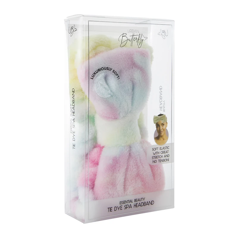 urban butterfly tie-dye spa headband