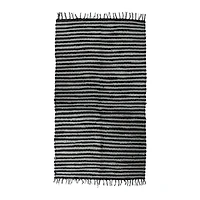 black & white chindi rug 3ft x 5ft