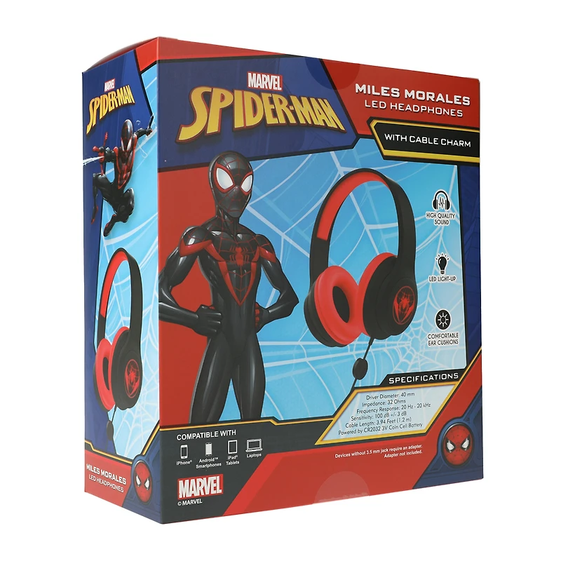 Marvel LED wired headphones