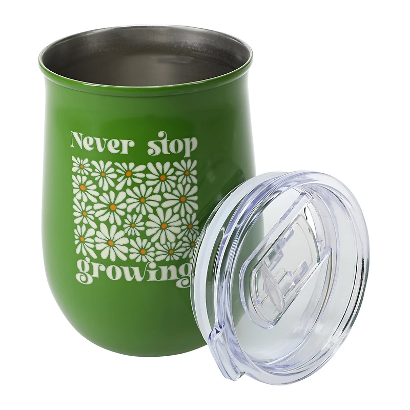 Printed Stainless Steel Sipper Tumbler With Lid 20oz