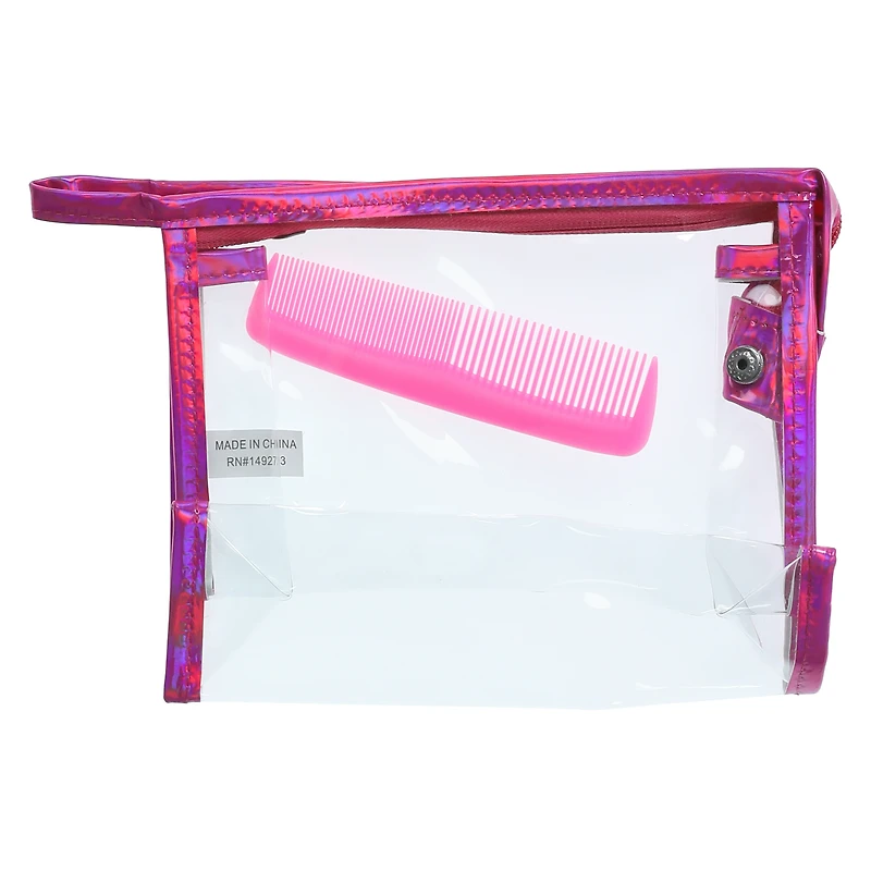 Cosmetic Bag & Comb Set (Styles May Vary)