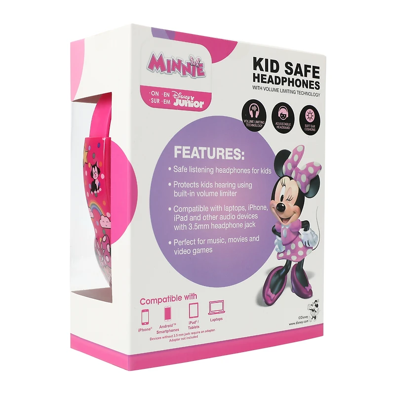 kid safe disney minnie headphones