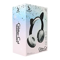 glitter cat liquid aux-in headphones with mic