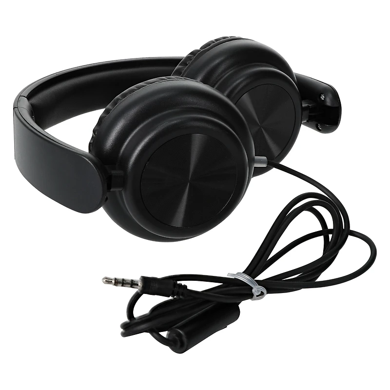 vault wired stereo headphones with mic