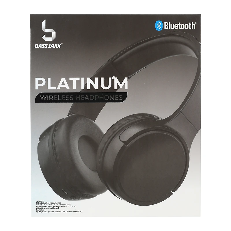 platinum bluetooth® wireless headphones