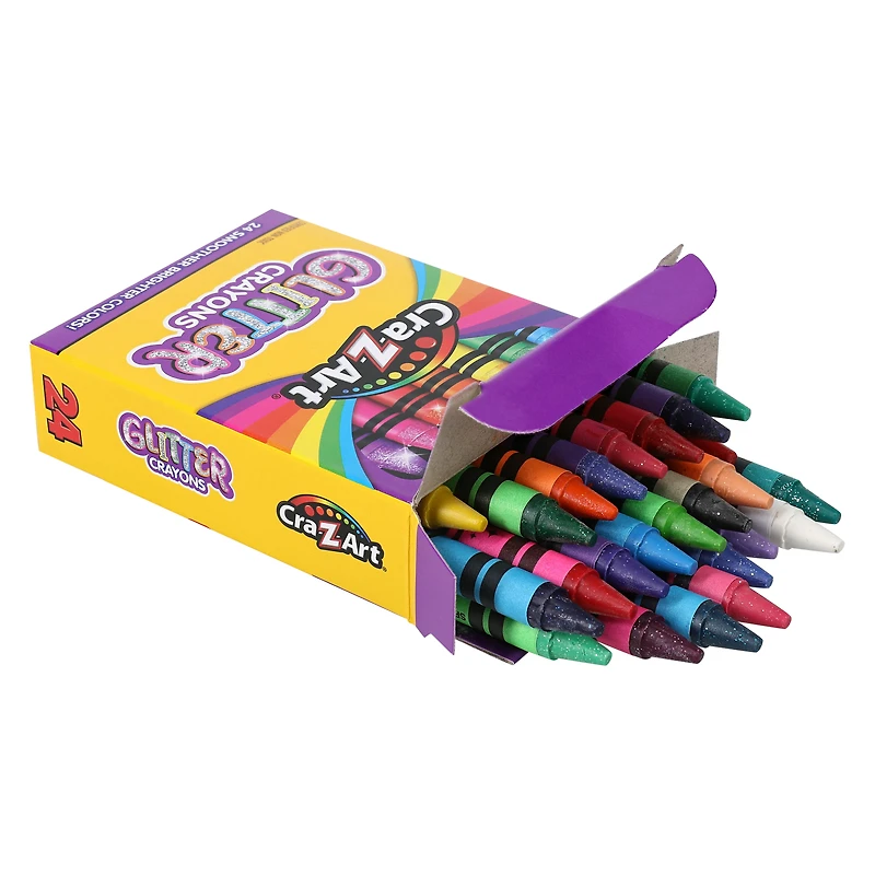 cra-z-art® glitter crayons 24-pack