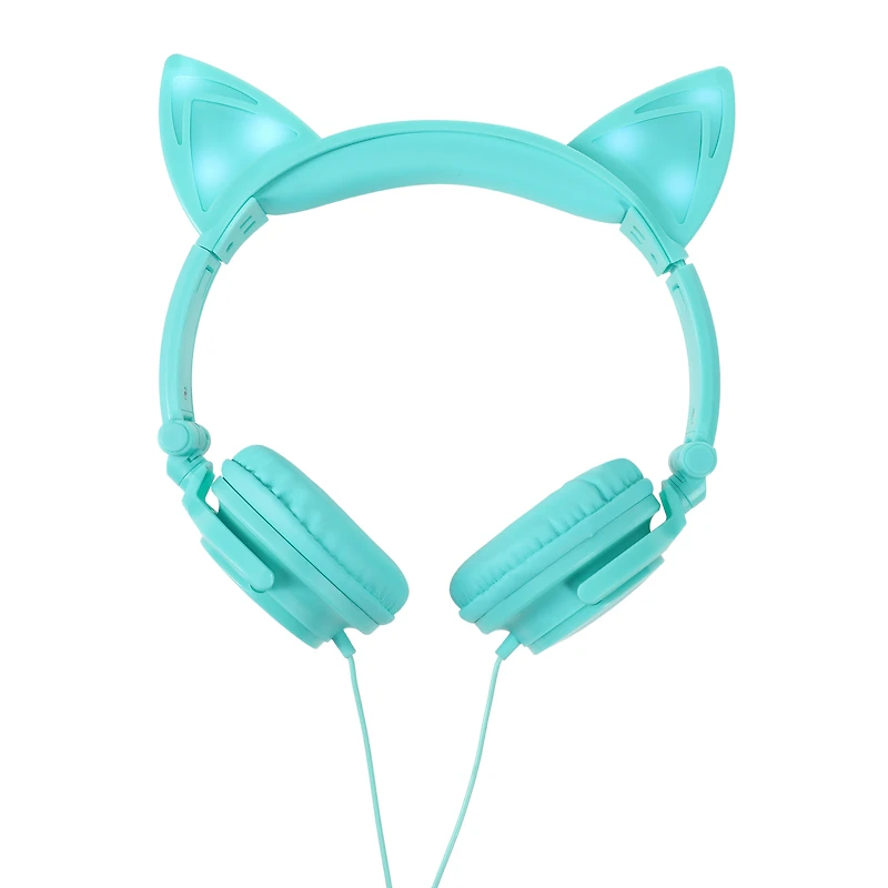 LED light up animal ears headphones