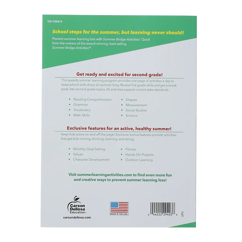 summer bridge activities quick workbook grades to