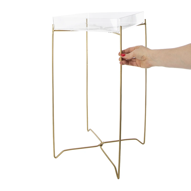 clear accent table 23in x 11.61in