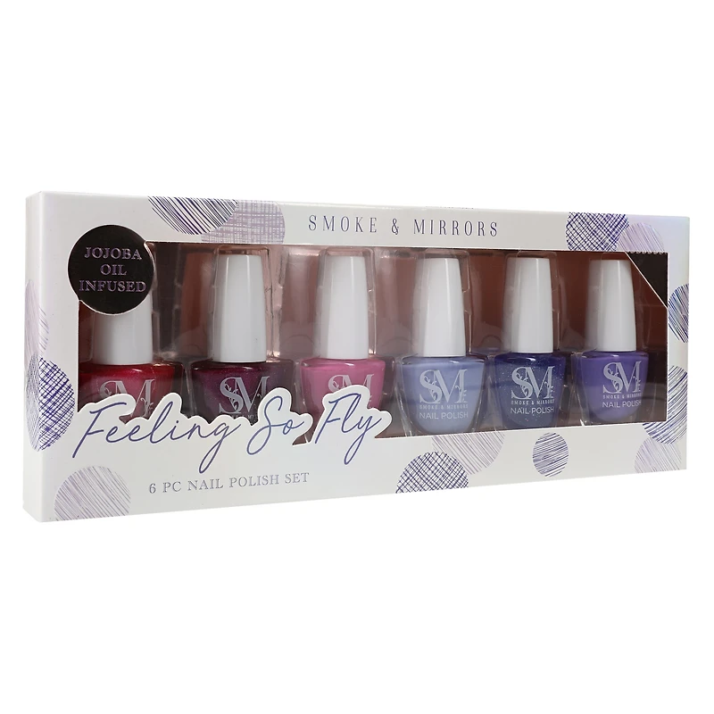 smoke & mirrors feeling fly nail polish set 6-count