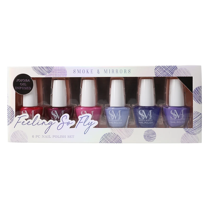 smoke & mirrors feeling fly nail polish set 6-count