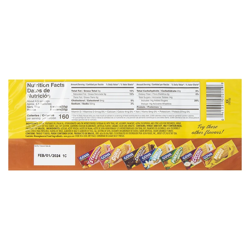 goya® dulce de leche wafers 4.94oz