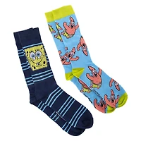 spongebob squarepants™ mens crew socks 2-pack