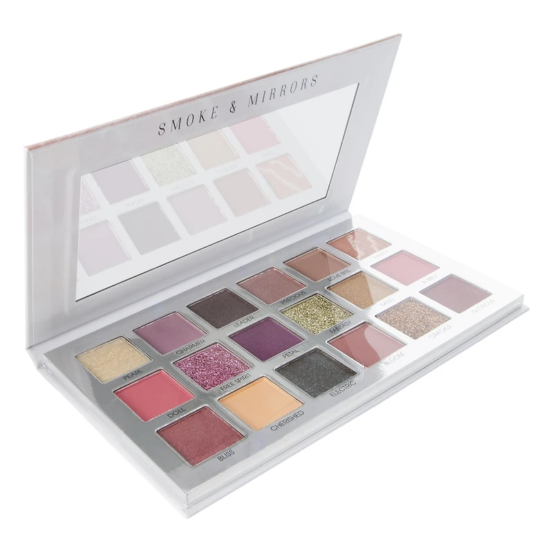 smoke & mirrors electric eyeshadow palette 18-piece