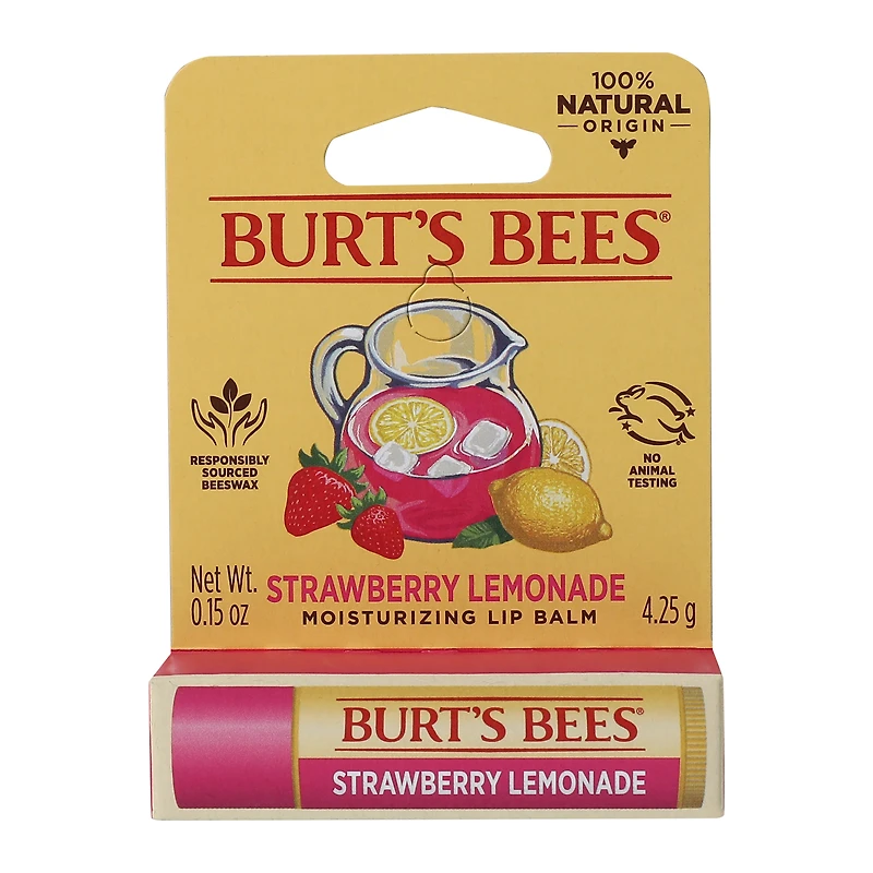 burt’s bees® strawberry lemonade lip balm 0.15oz