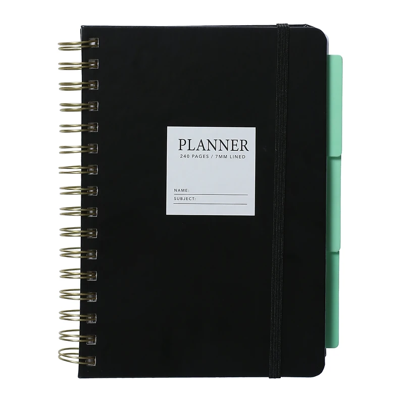 soft-touch spiral planner 5.75in x 8.25in